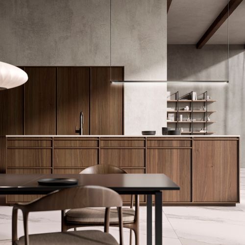 Kyoto Kitchen Cabinetry in Walnut