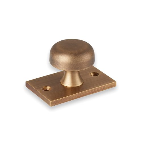 Armac Martin - Washwood Cabinet Knob with Backplate