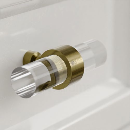Lucite Crown Drawer Pull