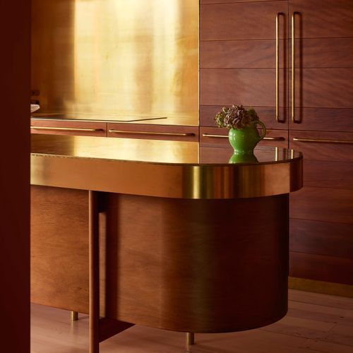 Antique Brass Cabinetry