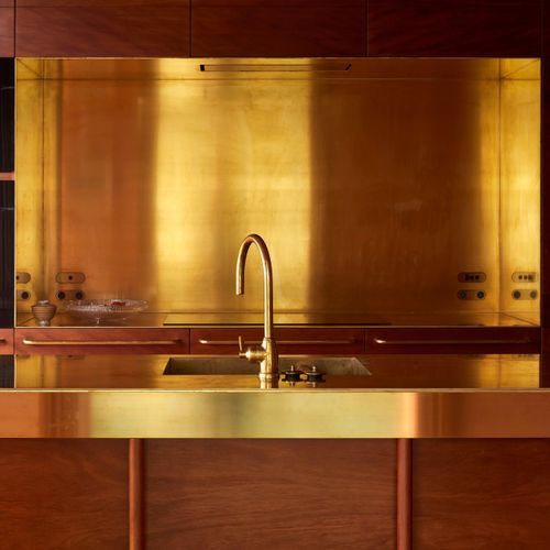 Antique Brass Cabinetry