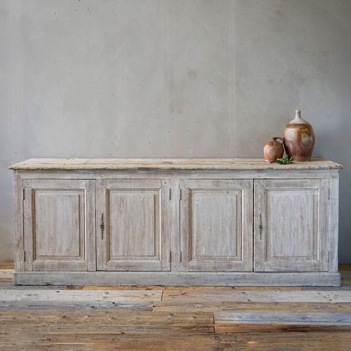 French Antique Provincial Painted Sideboard