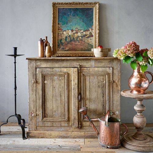 Antique French Provincial Painted Sideboard