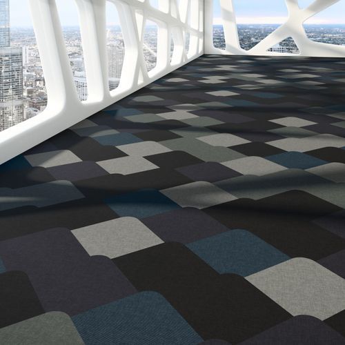 Wrong Weave carpet tiles by Sebastian Wrong for Fletco