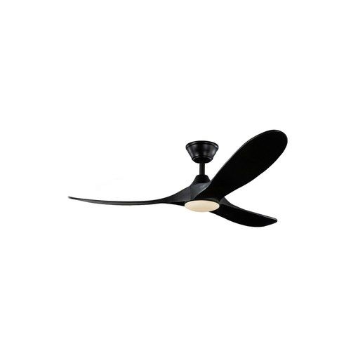 Milano Slider Mini Burnished Brass with Black blade with Dimmable LED light