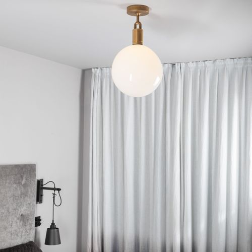 Forked Globe Ceiling Light | Opal