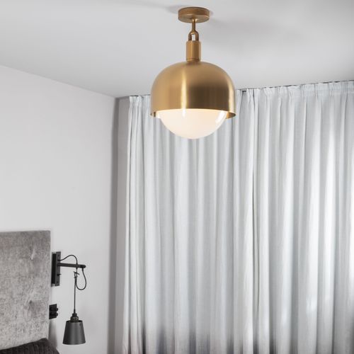 Forked Globe Ceiling Light - Shade/Opal