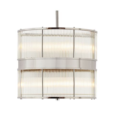 Allen Large Chandelier – Nickel