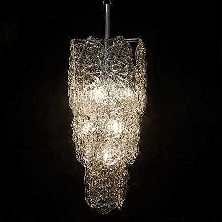 Mid-Century Murano Cascade Chandelier
