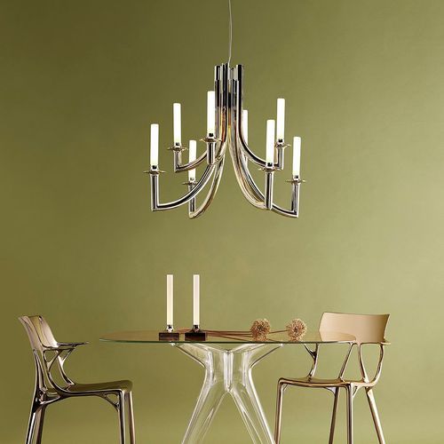 Khan Suspension Lamp - Metallic