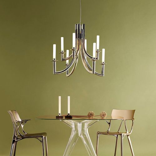Khan Suspension Lamp - Metallic