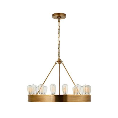 Roark 30″ Modular Ring Chandelier – Brass