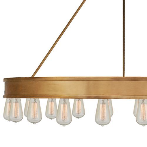 Roark 40″ Modular Ring Chandelier – Brass