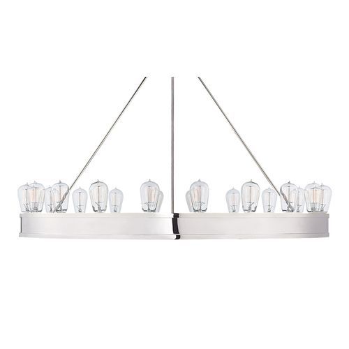 Roark 40″ Modular Ring Chandelier – Nickel