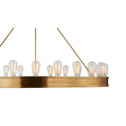 Roark 50″ Modular Ring Chandelier – Brass