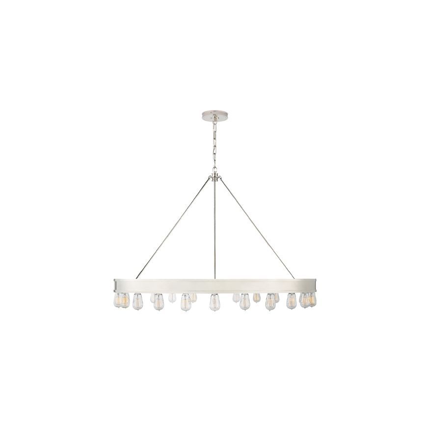 Roark 50″ Modular Ring Chandelier – Nickel