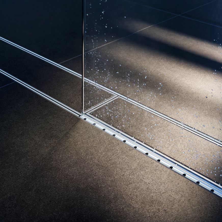 Shower Screen Support Drain