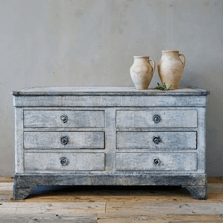 Antique French Bank of Drawers