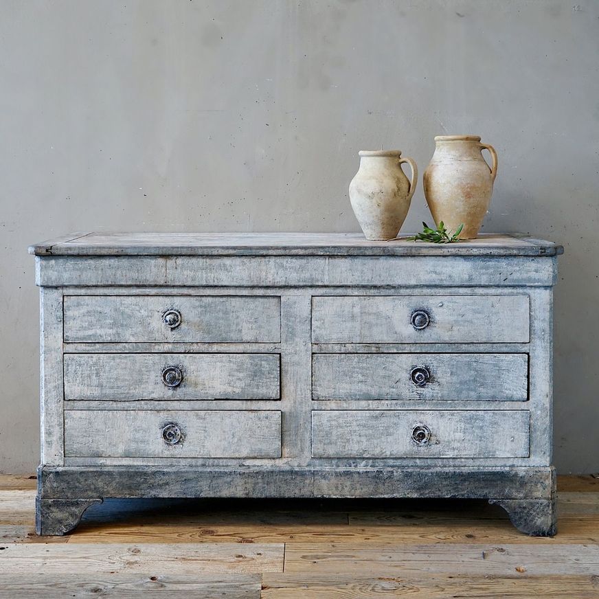 Antique French Bank of Drawers