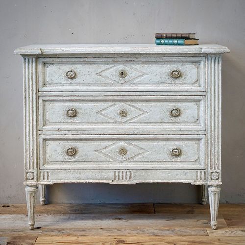 Antique French Directoire Painted Commode