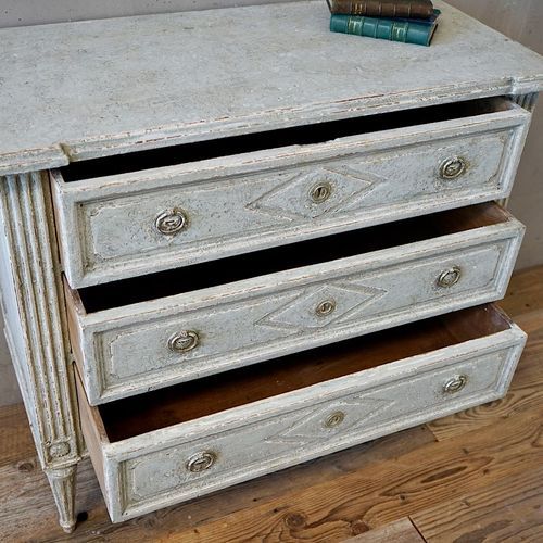 Antique French Directoire Painted Commode