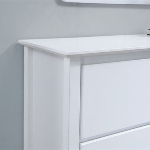 Myer White Dressing Table with Mirror | Hardwood Frame