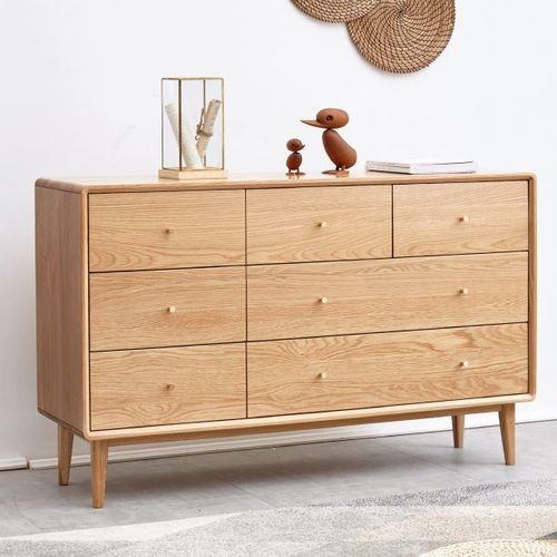 Oslo Natural Solid Oak 3+4 Chest of Drawers