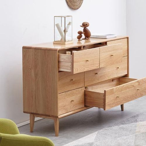 Oslo Natural Solid Oak 3+4 Chest of Drawers