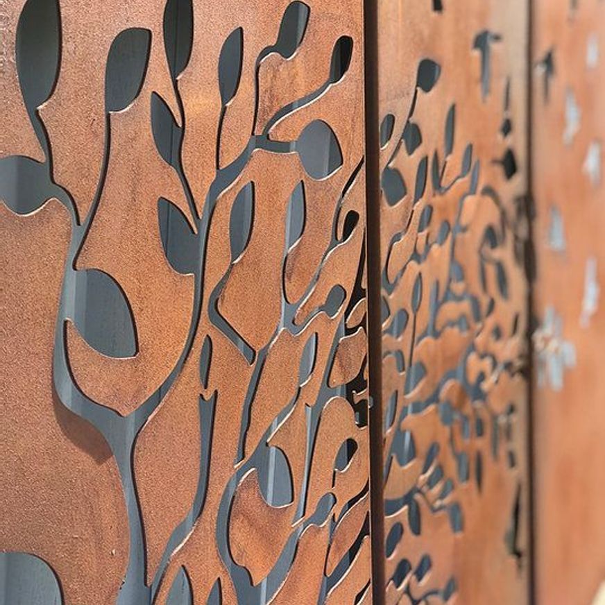 Custom Outdoor Corten Signs And Screens
