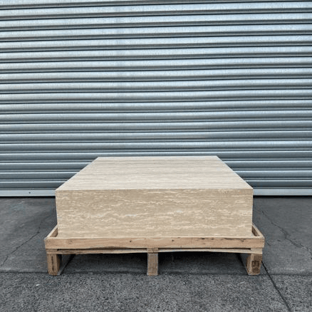 Square Coffee Table-Vein Cut Travertine | Natural Stone Co.