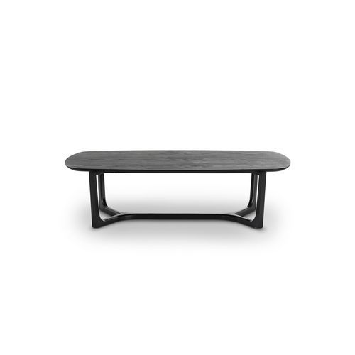 Span Ashwood Oval Coffee Table | Black