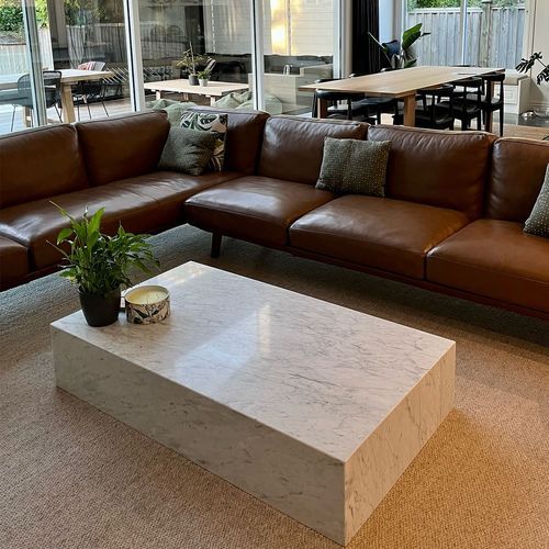 Block Coffee Table-Carrara Marble | Natural Stone Co.