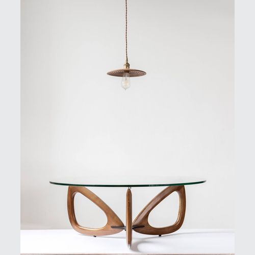 Maddox Mid-Century Round Coffee Table