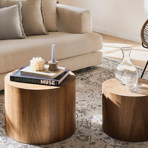 Stump Table Set - Walnut