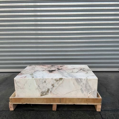 Block Coffee Table / Cherry Blossom-Small | Natural Stone Co.