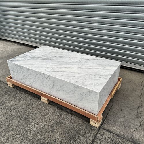 Block Coffee Table-Carrara Marble | Natural Stone Co.