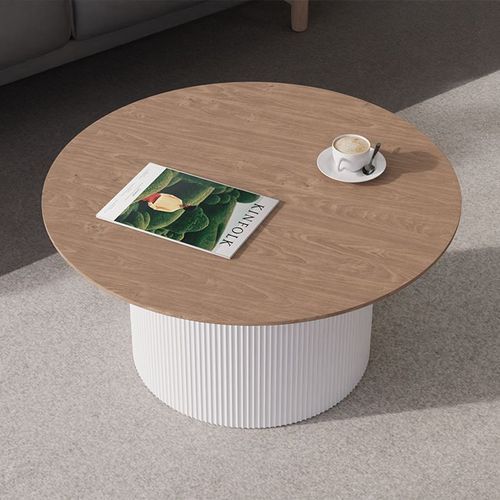 Mimi Coffee Table - White - Natural