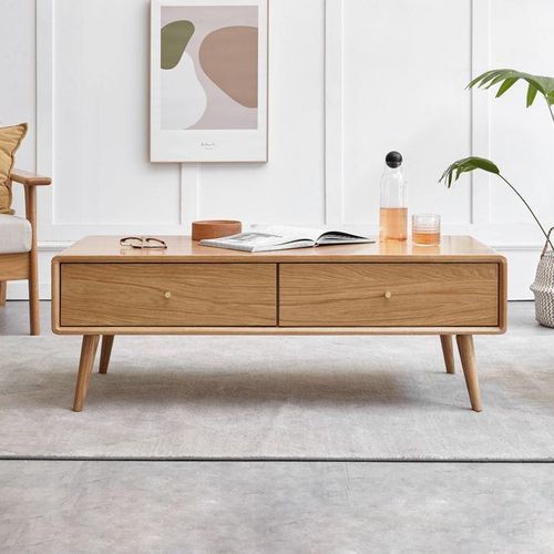 Oslo Natural Solid Oak Coffee Table Design 2