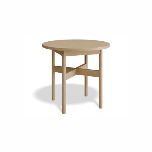 Nordica Side Table - Round Solid Oak 50 diam