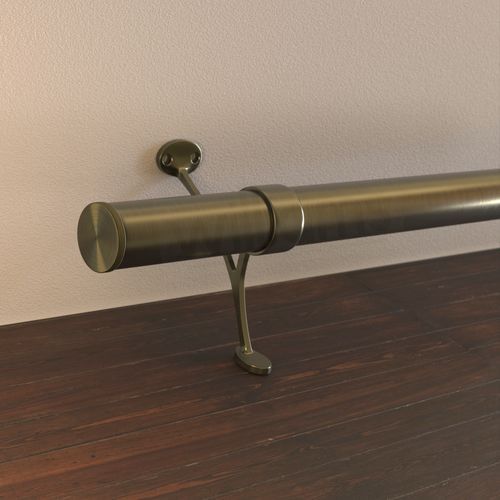 Premium Bar Foot Rail Kit | Flush End Cap