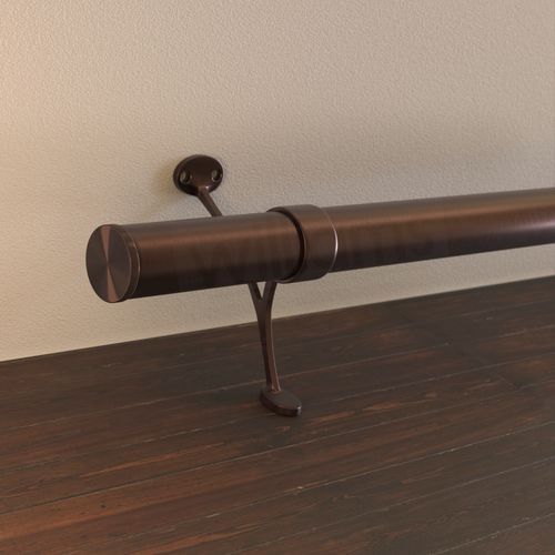Premium Bar Foot Rail Kit | Flush End Cap