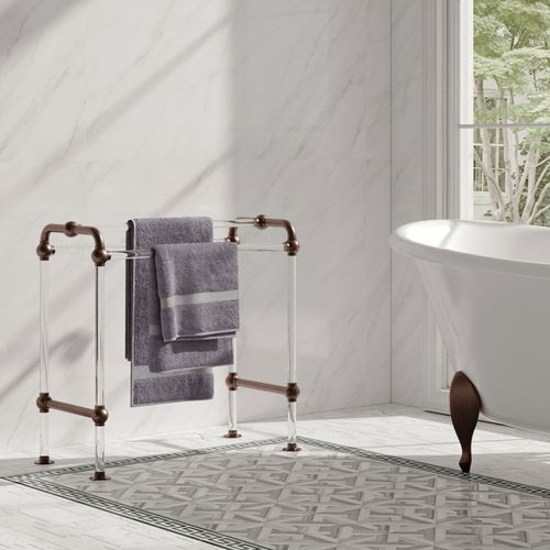 Premium Bar Foot Rail Kit | Dome End Cap