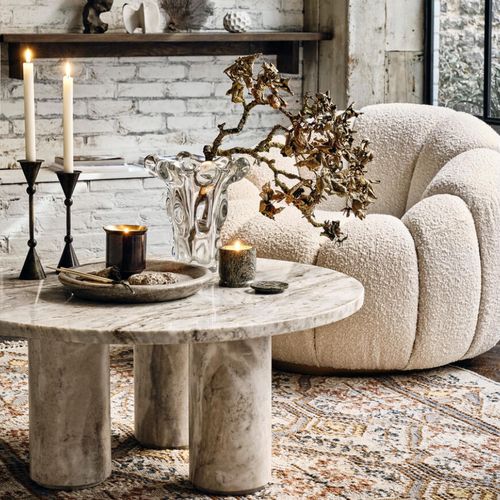 Soho Home | Tisbury Coffee Table | Fantasy Brown Marble