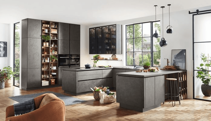 Riva Concrete Reproduction Kitchen Cabinetry