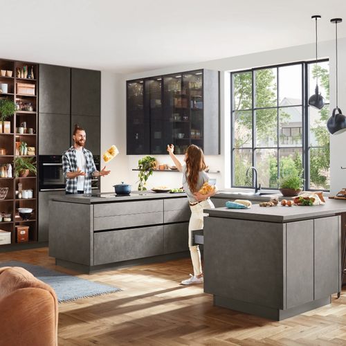 Riva Concrete Reproduction Kitchen Cabinetry