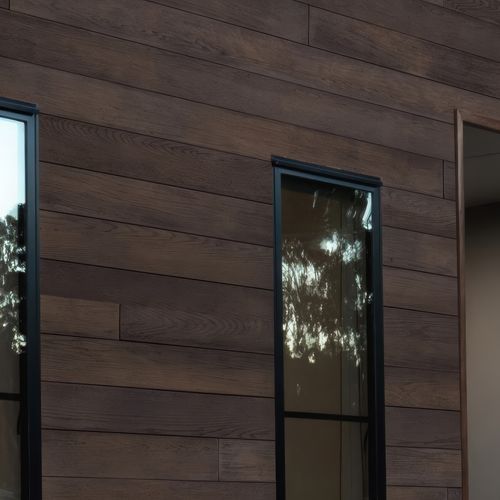 Millboard Envello Shadow Line + Antique Oak Cladding