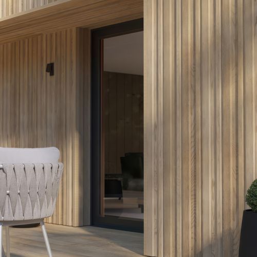 Millboard Envello Board & Batten Golden Oak Cladding