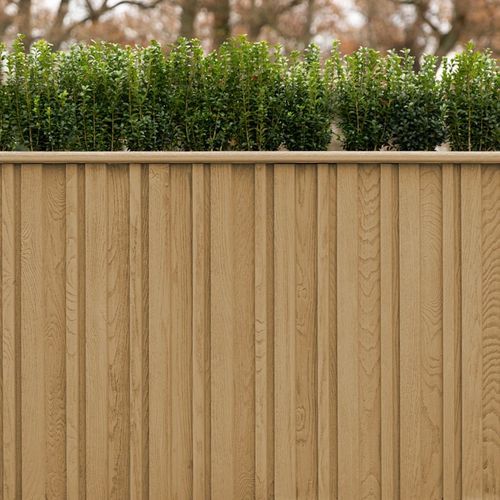 Millboard Envello Board & Batten Cladding  | Golden Oak