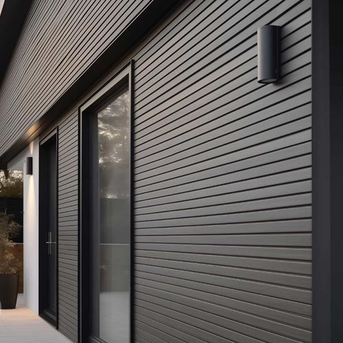Acupanel® | Grey | Exterior Composite Slat Wall Panels
