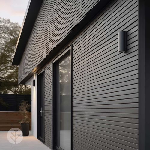 Acupanel® | Grey | Exterior Composite Slat Wall Panels